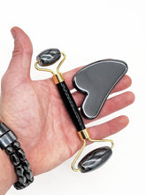Load image into Gallery viewer, MAGNETIC GUA-SHA & ROLLER SET