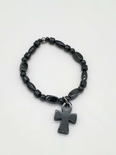 Load image into Gallery viewer, HEMATITE ANKH BRACELET