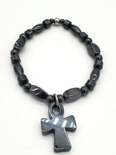 Load image into Gallery viewer, HEMATITE ANKH BRACELET