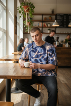 Load image into Gallery viewer, "GOD POWER" Navy Blue Tee
